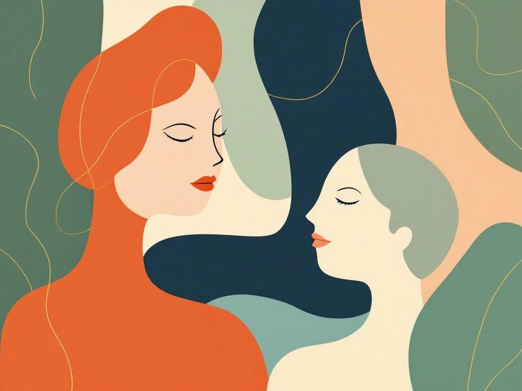 A small inset for the body-confidence finding. Two figures in line drawing — one anxious, one settled — both at the same scale. The point is the lever isn't the body, it's the head.